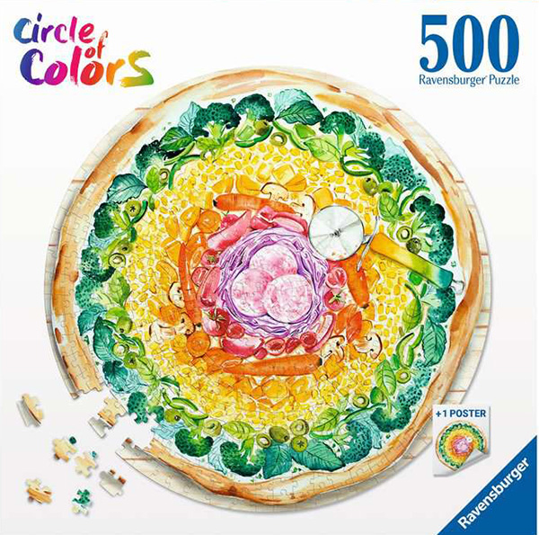 Ravensburger 500p Circle of Colours Pizza Pieni Harrastepuoti