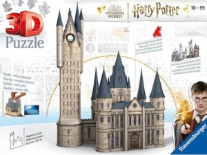 Harry Potter Hogwarts Castle 3D-palapeli: Paketti sisältää 540 numeroitua palapelin palaa ja ohjeet. Valmistaja Ravensburger.