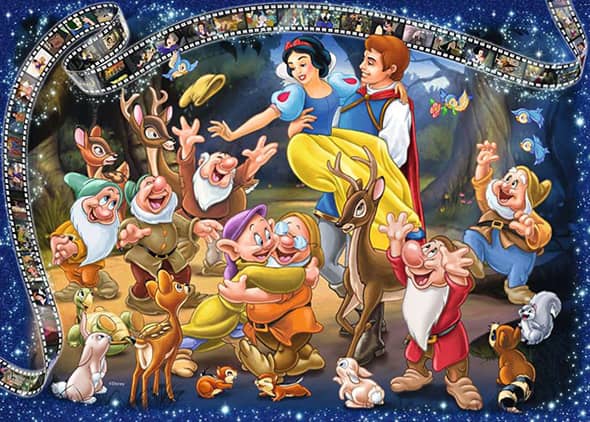 Ravensburgerin Disney Snow White on 1000 palan palapeli.