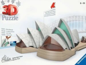Sydney Opera House -palapelissä on 237 palaa. Oopperatalo on 3D-palapeli. Easy Click -teknologia: palat on helppo laittaa paikoilleen, ei tarvita liimaa.