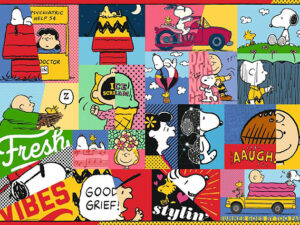 Snoopy eli Ressu on Tenavat-sarjasta tuttu valoittava koira. Nyt Ressu on päässyt värikkääseen ja yksityiskohtia täynnä olevaan Snoopy Moments -palapeliin.