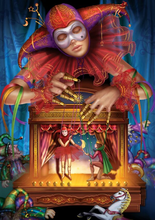 Masked Puppeteer palapeli on ArtPuzzlen valmistama 500 palan palapeli. Palapelissä aiheena teatteri, musiikki ja näytelmät.