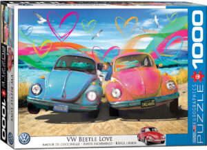 Beetle Love palapeli on Eurographicsin 1000 palan palapeli, jonka kuvassa kaksi kuplavolkkaria nojaavat toisiinsa.  Eurographicsin palapelit on leikattu SmartCut-tekniikalla. Eli palat ovat monimuotoisia ja yksilöllisiä. Pieni Harrastepuoti