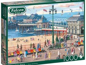 Brighton laituri palapeli (Brighton Pier) on Falconin vintagetyylinen 1000-palainen. Falconin palat eivät kiillä, joten kokoaminen on mukavaa myös keinovalossa.