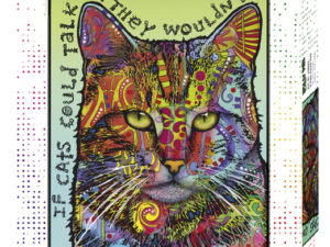 Jos kissat voivat puhua -palapeli on Dean Russon kuvittama 1000-palainen, joka kuuluu Heyen Jolly Pets -sarjaan.  Amerikkalainen taiteilaja Dean Russo tunnetaan värikkäistä eläinpalapelien kuvituksista.