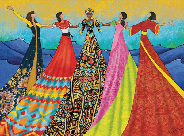Harmonia palapeli (Harmony) on Eurographicsin 1000 palan palapeli, jonka kuvassa maapallon eri osista olevat naiset ovt puhkeutuneet värikkäisiin mekkoihin.