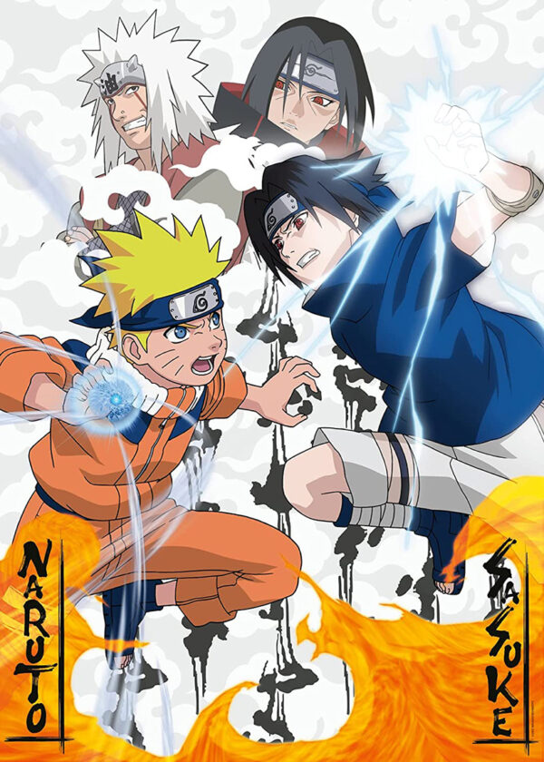 Naruto vs. Sasuke on 1000 palan palapeli. Uzumaki on yksi Naruto-sarjan vahvimmista tunnetuista hahmoista Sasuke Uchihan ohella. Ravensburger
