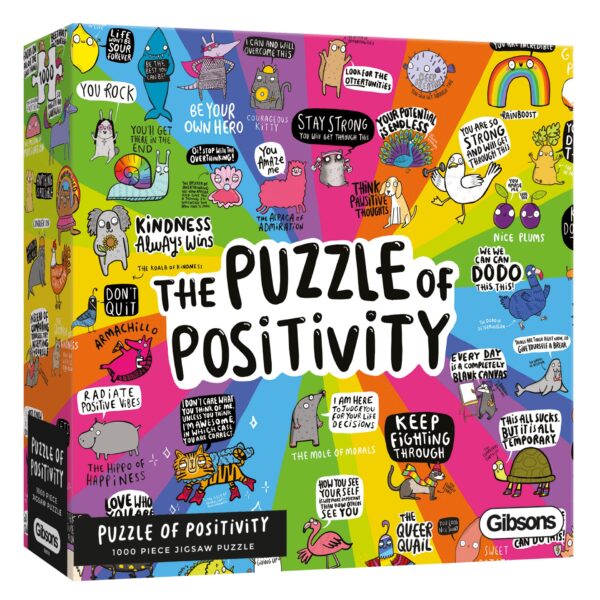 Puzzle of Positivity -palapeli jakaa positiivisuuden vinkkejä ja samalla tarjoilee iloa ja väriä.