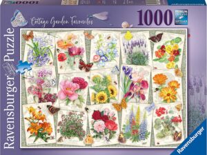 Puutarhan suosikit palapeli on Ravensburgerin 1000 palan kukkapalapeli, joka esittelee puutarhan suosikit. Kehäkukka, liljat, krassi, unikot, aurinkonkukat ja muut puutarhan ihanan värikkäät kukat. 