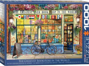 Kirjakauppa palapeli on Eurographicsin 1000 palan palapeli, jonka kuvassa on The Greatest Book Shop in the World. Eurographicsin palapelit on leikattu SmartCut-tekniikalla.