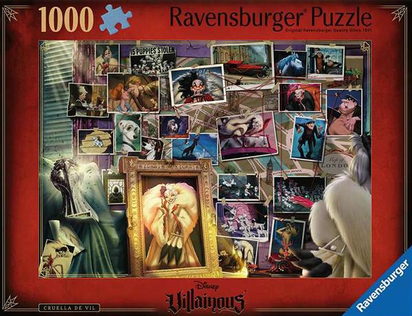 Villainous Cruella de Vil palapeli 1000 palaa on Ravensburgerin Disney-palapeli.