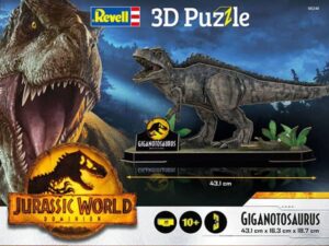 Jurassic World Dominion Giganotosaurus 3D-palapelissä on Jurassic Park -elokuvista tuttu Giganotosaurus.