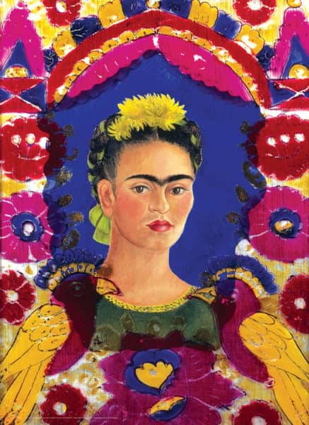 Frida Kahlo palapeli on taiteilijan omakuva nimeltään The Frame. Palapelissä on 1000 palaa ja sen valmistaa Eurographics. 