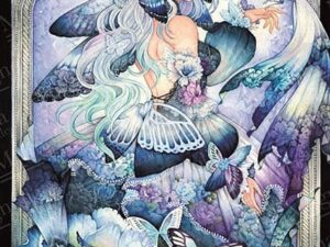 Magnolia Keskiyön sininen palapeli (Midnight Blue) on kuvittaja Laverinnen Special Edition. 1000 palan palapelissä nainen kulkee sinertävien kukkien ja perhosten keskellä. 