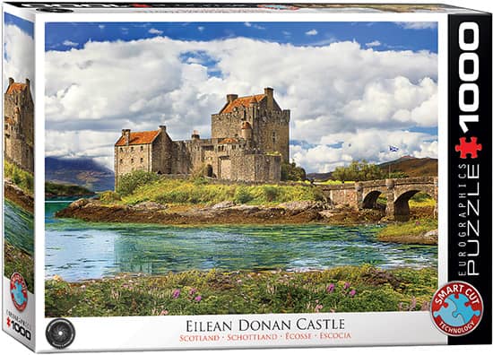 Eilean Donan linna palapeli on Eurographicsin 1000 palan palapeli, jonka kuvassa on skotlantilainen linna. Eurographicsin palapelit on leikattu SmartCut-tekniikalla. Eli palat ovat monimuotoisia ja yksilöllisiä.