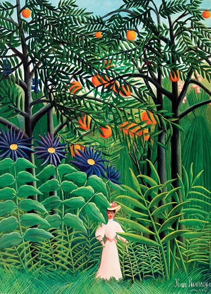 Nainen eksoottisessaa metsässä palapeli (Woman in an Exotic Garden) on Eurographicsin 1000 palan taidepalapeli. Kuvassa Henri Rousseaun maalaus Woman Walking in an Exotic Forest. Palapelissä on 1000 palaa. Pieni Harrastepuoti