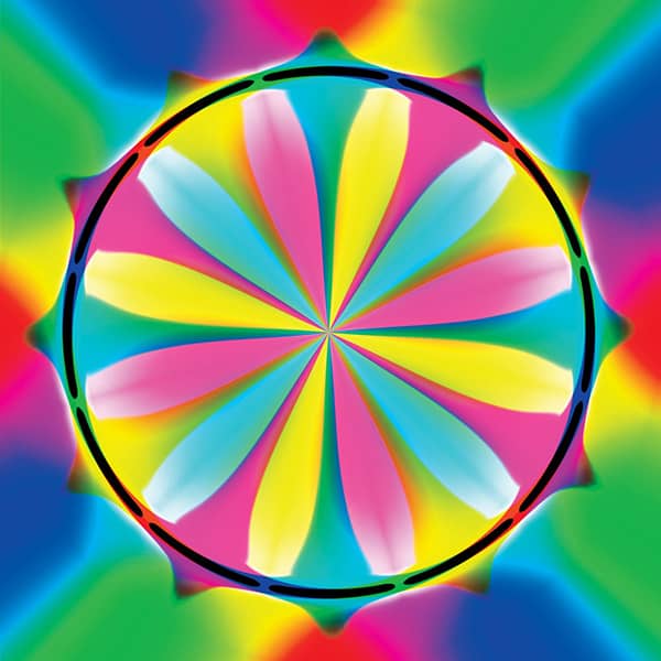Värikkäät kuviot palapeli (Colorful Ornaments) on 1000 palan palapeli, jonka valmistaa Yazz Puzzles. Palapelin kuvassa värikkäät ornamentit muodostavat kukkamaisen kuvion. Palapeli on neliön mallinen.