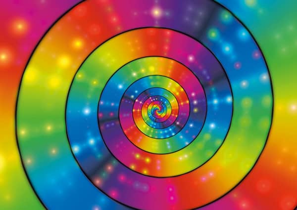 Spiraalit valot palapeli (Spiral lights) on 1000 palan palapeli, jonka valmistaa Yazz Puzzles. Palapelin kuvassa värit liukuvat spiraalin muodossa kuin simpukka.