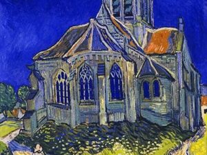 The Church in Auvers palapeli (Vincent Van Gogh The Church in Auvers-sur-Oise) on Enjoyn 1000 palan taidepalapeli. Palapelin kuvassa olevan kirkon Van Gogh maalasi 1890.