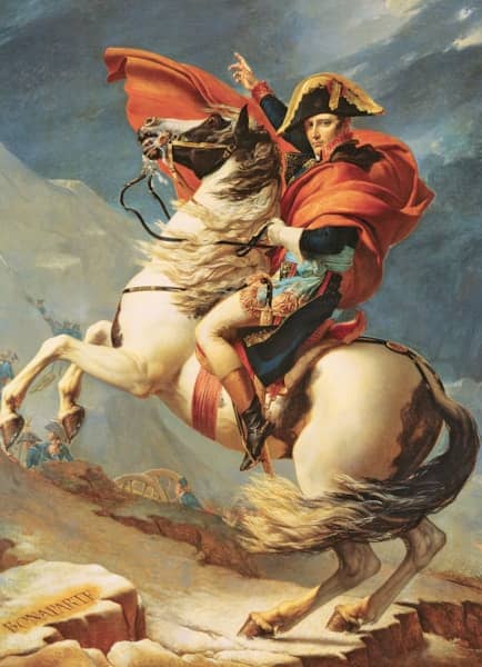 Napoleon palapeli on Eurographicsin Fine Art -sarjan 1000-palainen. Kuva on Jacques-Louis Davidin maalaus Napoleonista ylittämässä Alppeja.