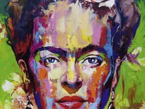 Frida palapeli 1000 palaa on Heyen taidepalapeli, jonka on kuvittanut Voka. Kuvassa taiteilija Frida Kahlo kukkaseppele päässään.