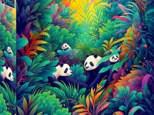 Panda Haven palapeli on Enjoyn 1000-palainen pandapalapeli. Kuvassa pandat liikkuvat vihreässä ympäristössä. Enjoyn palat eivät kiillä, ja palat ovat yksilölliset ja menevät vain omille paikoilleen.