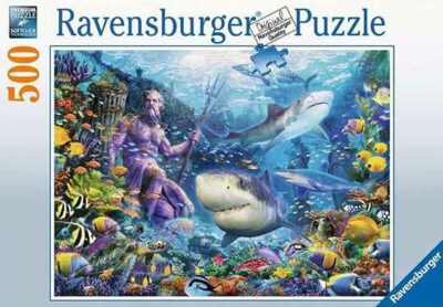 King of the sea palapeli on Ravensburgerin 500-palainen, jonka kuvassa vedenalainen maailma.