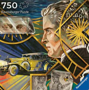 Great Gatsby palapeli on Ravensburgerin 750-palainen Art&Soul-sarjan -palapeli. Peli sopii 50 x 50 cm kokoiseen stardardiin kehykseen