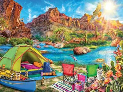 Ravensburger 1500p Canyon Camping - Image 2