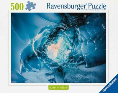 Eye of the Glacier palapeli 500 palaa on Ravensburgerin syksyn 2024 uutuus, jossa jäätikkö ja sen upeat muodot.