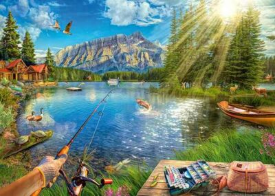 Life At The Lake palapeli 1000 palaa on Ravensburgerin syksyn 2024 uutuus. 