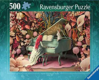 Rabbit Recital palapeli 500 palaa on Ravensburgerin syksyn 2024 uutuus. Kuvitus Demelsa Houghton