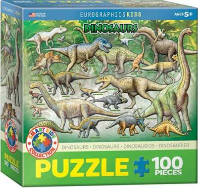 Dinosaurukset palapeli 100 palaa (Dinosaurs) on Eurographicsin Smart kids -sarjaa.