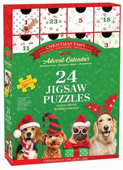 Christmas Paws joulukalenteri 24 x 50 palaa on kanadalaisen Eurographicsin valmistama palapelijoulukalenteri. Jokaisesta luukusta löytyy yksilöllinen 50 palan palapeli.