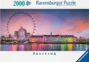 Landscape London palapeli 2000 palaa on Ravensburgerin syksyn 2024 uutuus. Panoramamallisessa palapelissa on kuva Lontoon maailmanpyörästä.