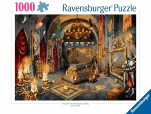 Vampires Castle palapeli 1000 palaa on Ravensburgerin vampyyriaiheinen linnapalapeli, joka vie kynttilän valon valaisemaan vanhan linnan huoneeseen. Haarniskat, pääkallot, lepakot ja vanhan linnan seiniä koristavat taulut ja aseet luovat halloweentunnelman.