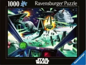 Star Wars X-Wing Cockpit palapeli 1000 palaa on Ravensburgerin Star Wars -sarjan palapeli.