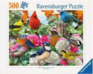 Garden Birds palapeli 500 palaa on Ravensburgerin lintupalapeli.