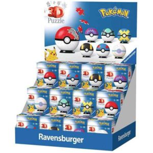 Pokemon pallo 54 palaa valmistaa Ravensburger. Valikoimassa 7 erilaista. Easy Click -tekniikan ansiosta palapelin palat sopivat täydellisesti yhteen.