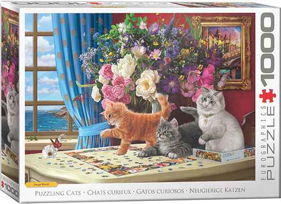 Eurographics Puzzling Cats palapeli 1000 palaa - Image 2