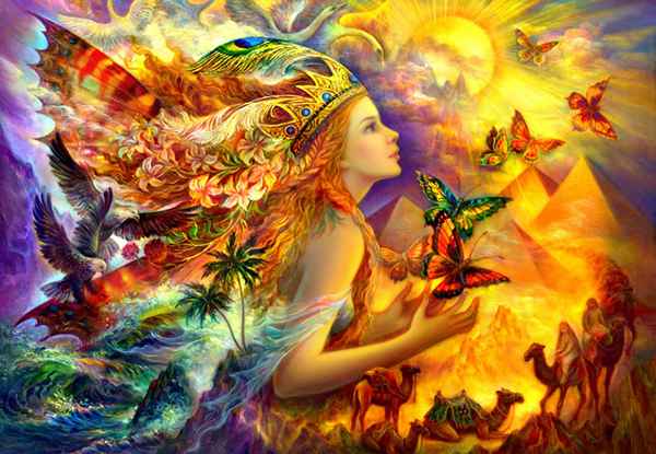 Fantastic colourful world -palapeli 1000 palaa on ranskalaisen Bluebird Puzzlen fantasiapalapeli.