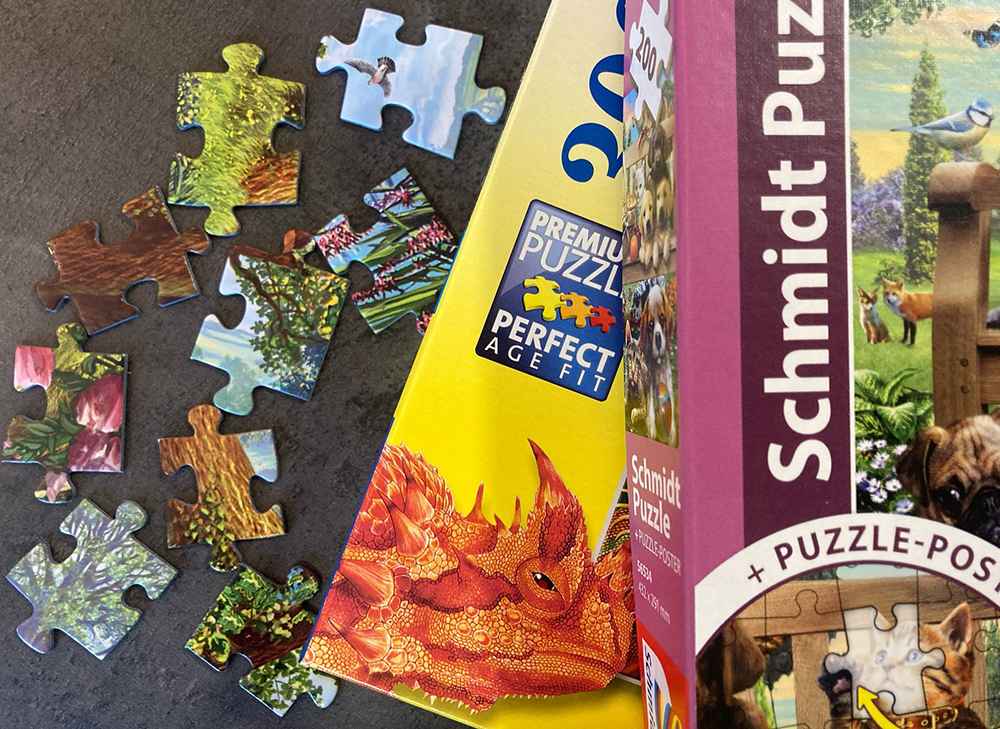 Minkälaisen palapelin hankin alakouluikäiselle lapselle? Kuvassa 200 ja 300 palan palapelit