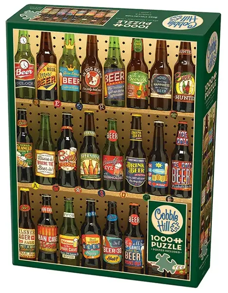 Beer Collection palapeli 1000 palaa on kanadalaisen Cobble Hillin valmistama olut-aiheinen palapeli.