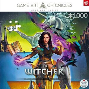 The Witcher III Wild Hunt Yennefer palapeli 1000 palaa on saanut inspiraationsa Salvador Dalin maalauksista. Palapelimerkki Good Loot