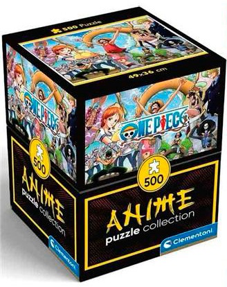 One Piece palapeli 500 palaa on Clementonin anime-sarjaa. Palapeli on pakattu kuution malliseen rasiaan.