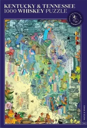 Water & Wines Kentucky & Tennessee Whiskey palapeli 1000 palaa, viskipalapeli