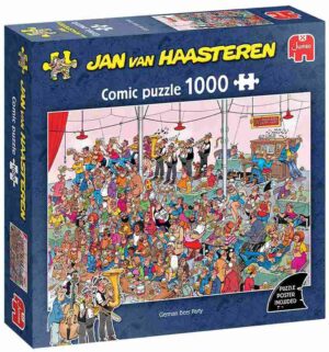 Jan van Haasteren German Beer Party -palapeli 1000 palaa on Haasterenin olutfestivaalit-palapeli. olut palapeli aikuisille