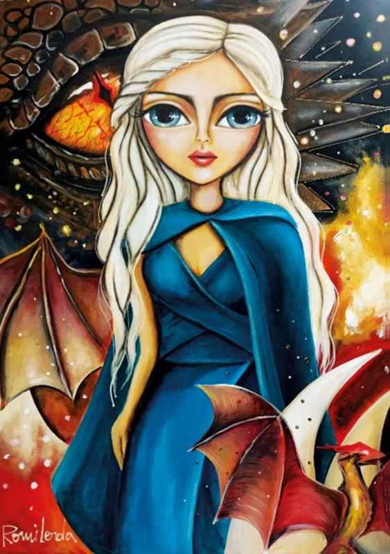Magnolia Mother of Dragons palapeli 1000 palaa on Romi Lerdan kuvittama lohikäärme-aiheinen palapeli.