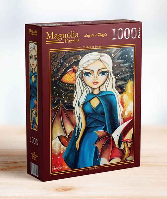 Magnolia Mother of Dragons palapeli 1000 palaa on Romi Lerdan kuvittama lohikäärme-aiheinen palapeli.