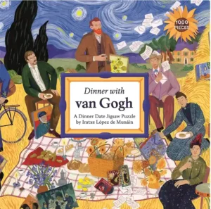 Dinner with van Gogh palapeli 1000 palaa on Iratxe López de Munáin kuvittama Vincent van Gogh -aiheinen taidepalapeli.